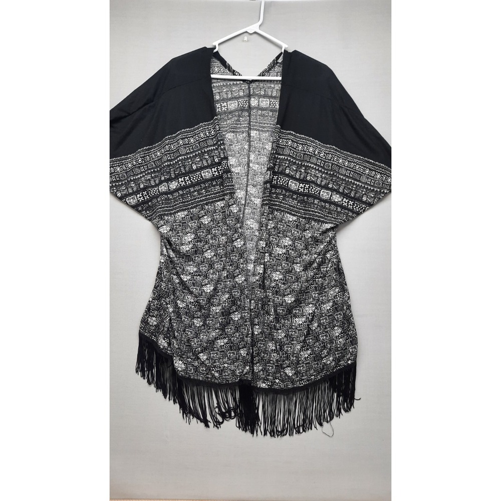 CHARLOTTE RUSS Tunic Top Open Front Cover Up Size S/M Polyester.